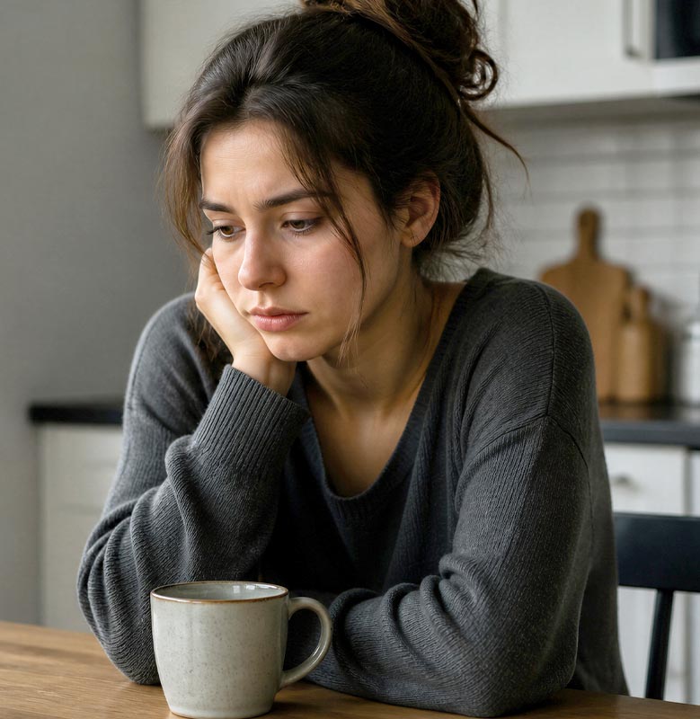 Tired woman